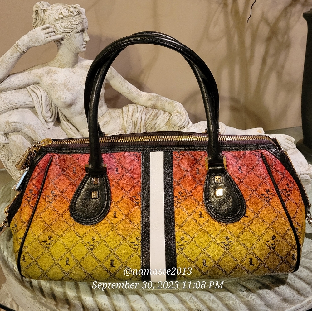L.A.M.B. Gwen Stefani Esquivel Rasta Shoulder Bag Satchel Luxury Designer #535